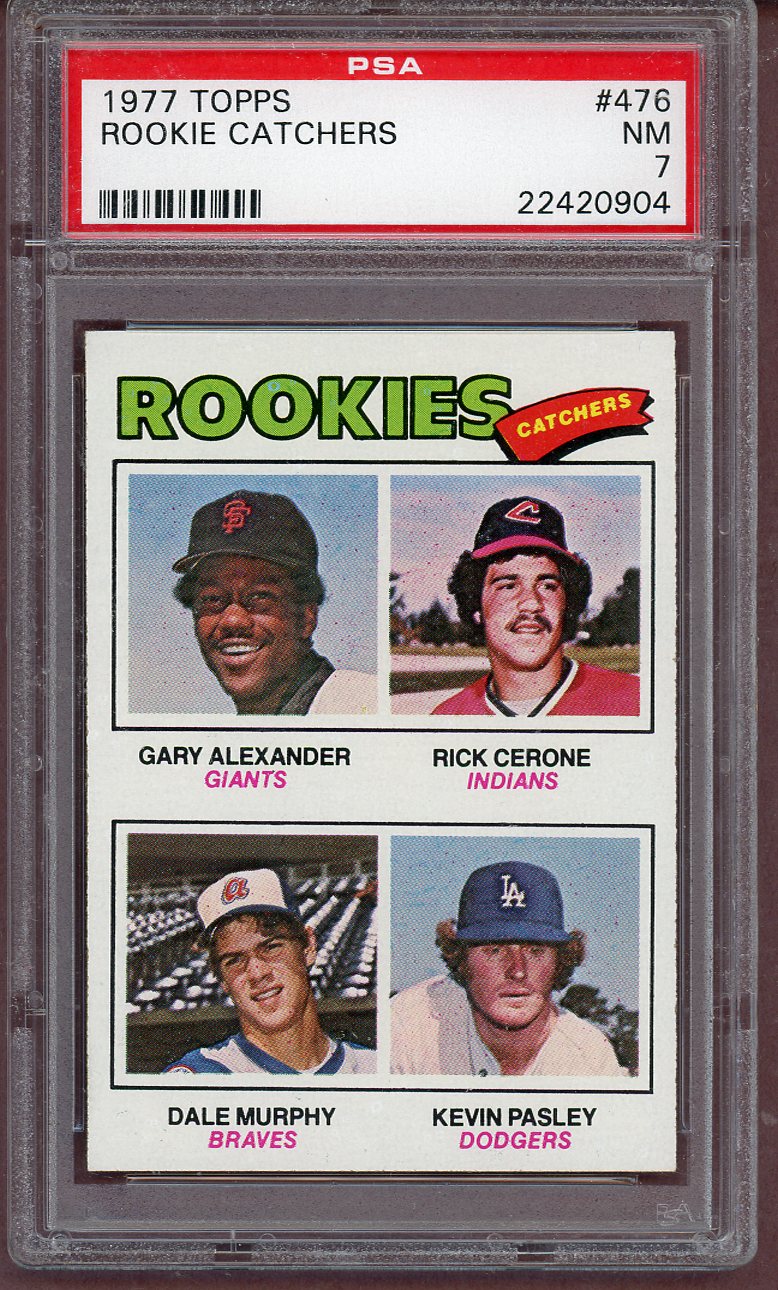 1977 Topps Baseball #476 Dale Murphy Braves PSA 7 NM 561298