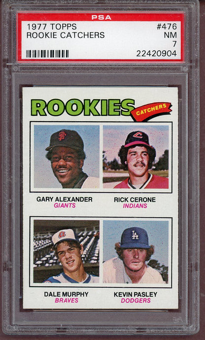 1977 Topps Baseball #476 Dale Murphy Braves PSA 7 NM 561298
