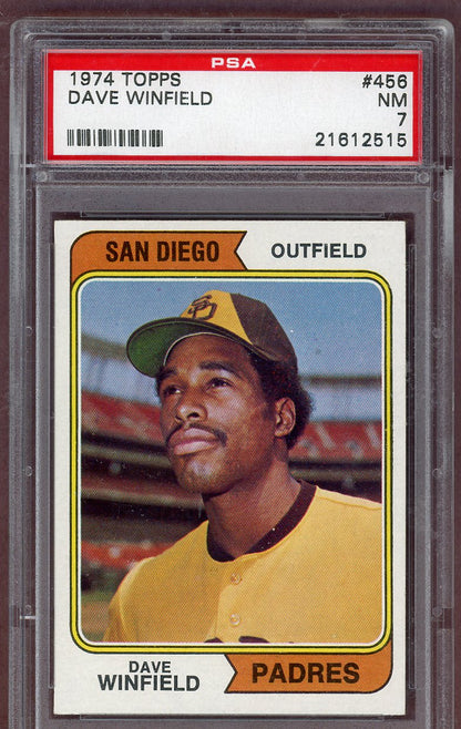 1974 Topps Baseball #456 Dave Winfield Padres PSA 7 NM 561303