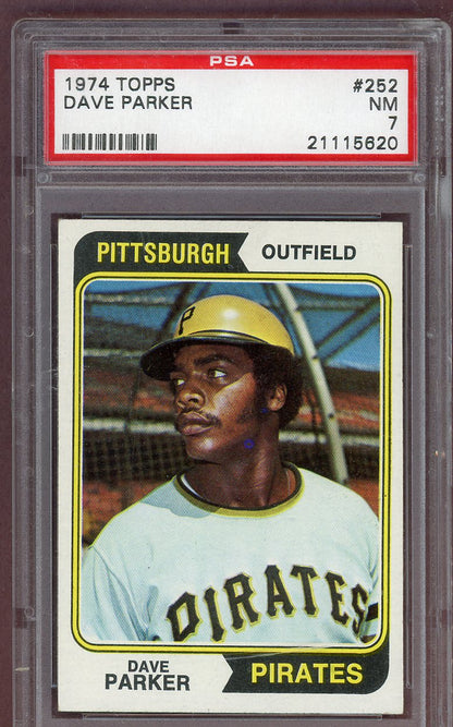 1974 Topps Baseball #252 Dave Parker Pirates PSA 7 NM 561304