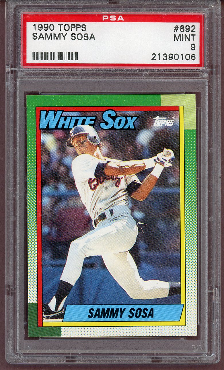 1990 Topps #692 Sammy Sosa White Sox PSA 9 MINT 561306
