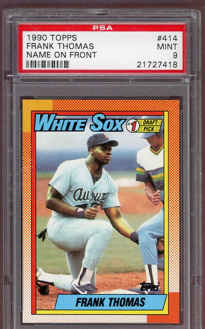 1990 Topps #414 Frank Thomas White Sox PSA 9 MINT 561308