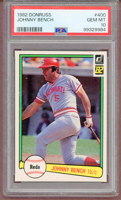 1982 Donruss #400 Johnny Bench Reds PSA 10 GEM MINT 561318