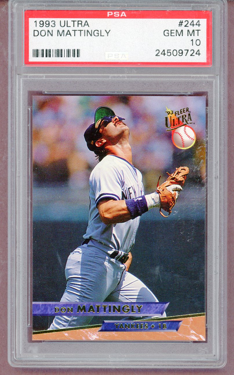 1993 Fleer Ultra #244 Don Mattingly Yankees PSA 10 GEM MINT 561325
