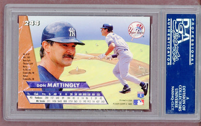 1993 Fleer Ultra #244 Don Mattingly Yankees PSA 10 GEM MINT 561325