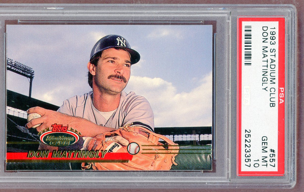 1993 Stadium Club #557 Don Mattingly Yankees PSA 10 GEM MINT 561327