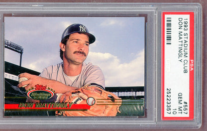 1993 Stadium Club #557 Don Mattingly Yankees PSA 10 GEM MINT 561327
