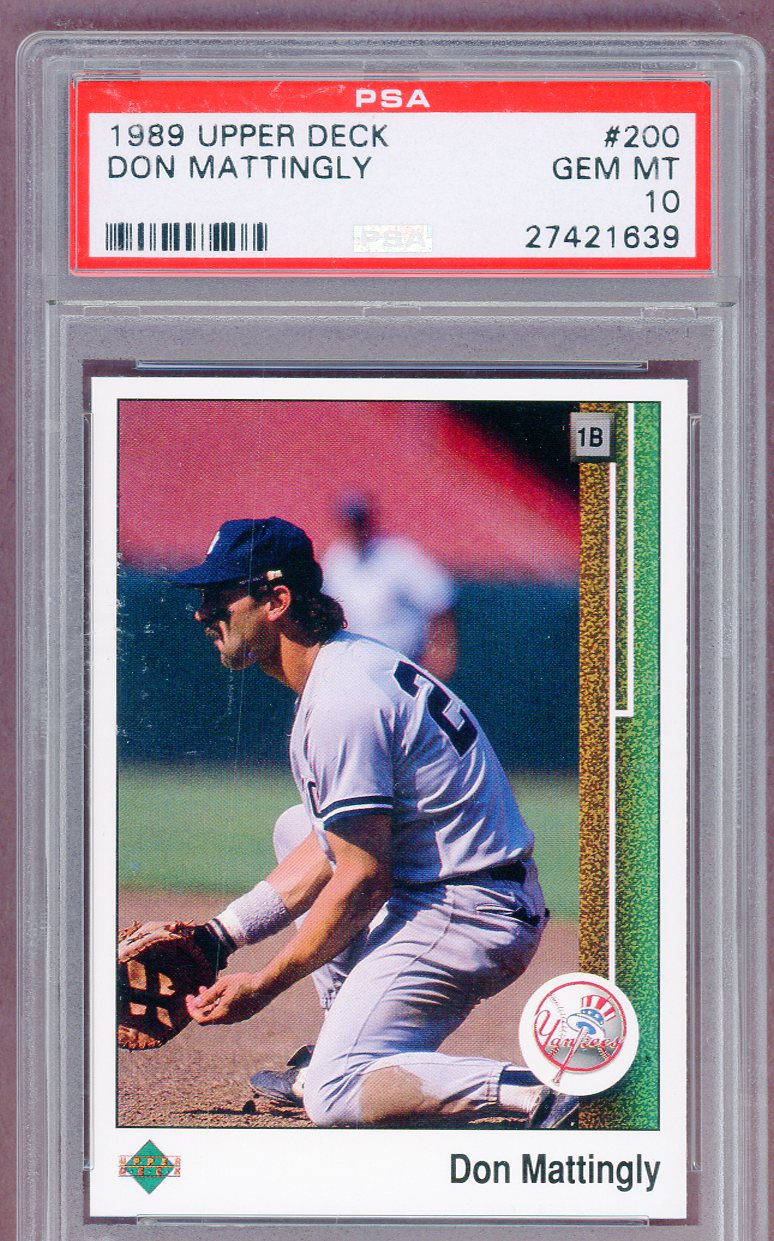 1989 Upper Deck #200 Don Mattingly Yankees PSA 10 GEM MINT 561328