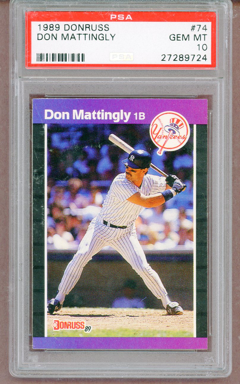 1989 Donruss # 74 Don Mattingly Yankees PSA 10 GEM MINT 561330