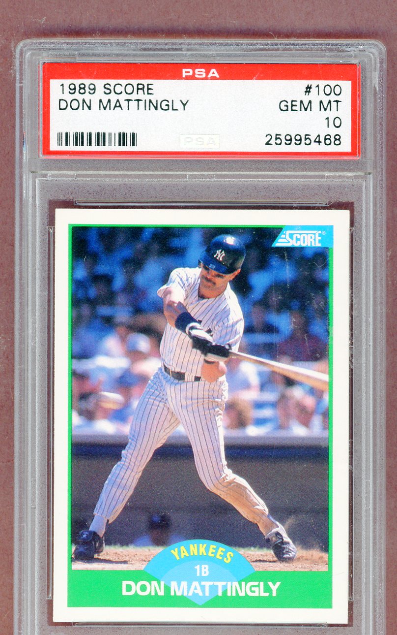 1989 Score #100 Don Mattingly Yankees PSA 10 GEM MINT 561331