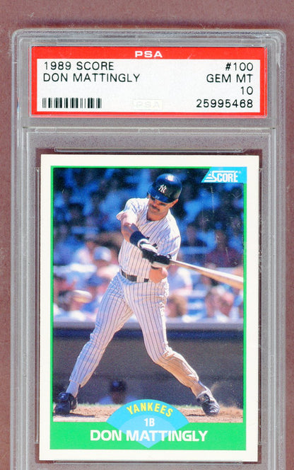 1989 Score #100 Don Mattingly Yankees PSA 10 GEM MINT 561331