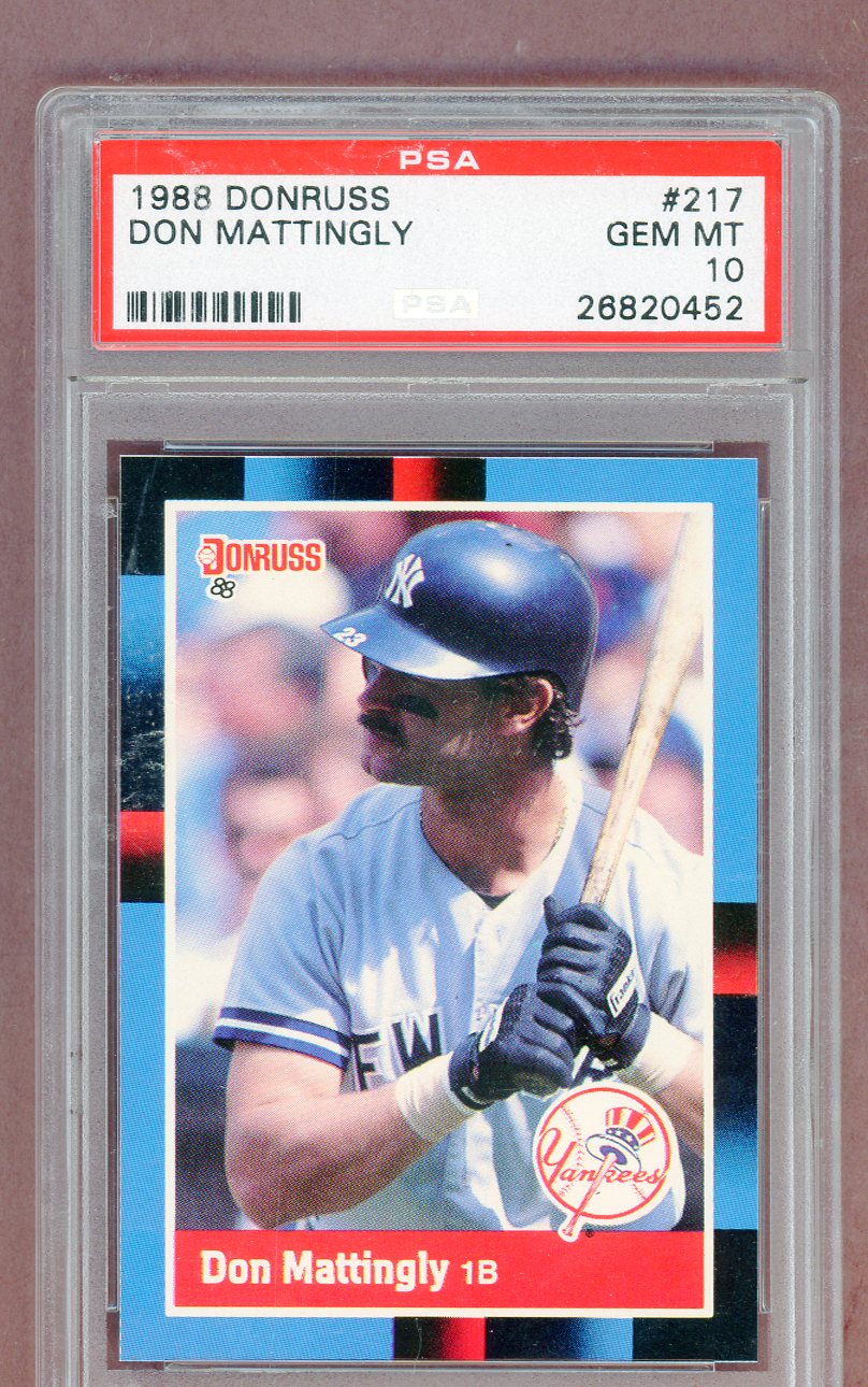 1988 Donruss #217 Don Mattingly Yankees PSA 10 GEM MINT 561336