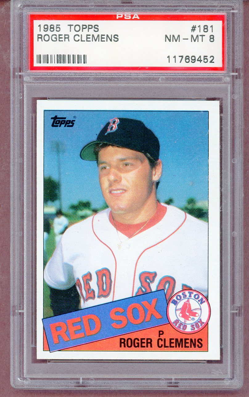 1985 Topps #181 Roger Clemens Red Sox PSA 8 NM/MT 561337