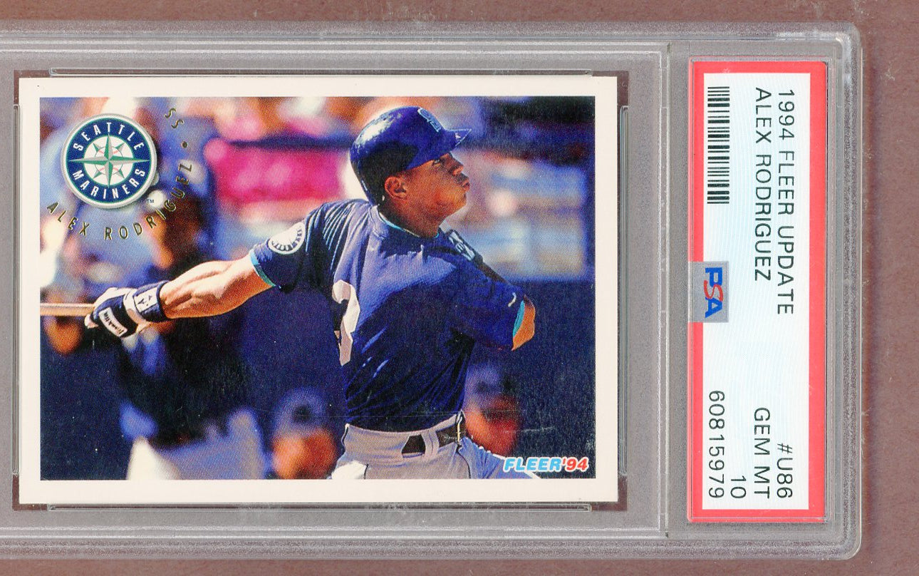 1994 Fleer Update #U86 Alex Rodriguez Mariners PSA 10 GEM MINT 561343