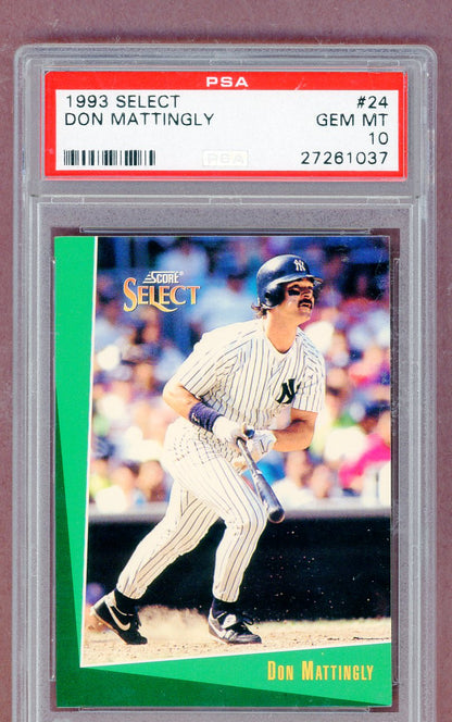 1993 Select #024 Don Mattingly Yankees PSA 10 GEM MINT 561347