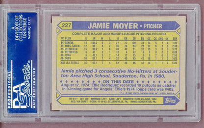 1987 Topps #227 Jamie Moyer Cubs PSA 10 GEM MINT 561358