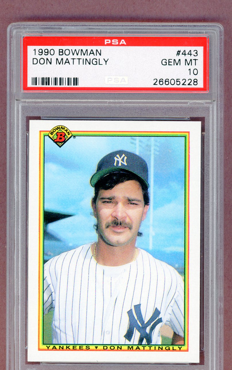 1990 Bowman #443 Don Mattingly Yankees PSA 10 GEM MINT 561367