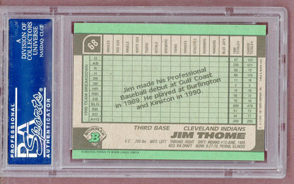 1991 Bowman #068 Jim Thome Indians PSA 9 MINT 561401
