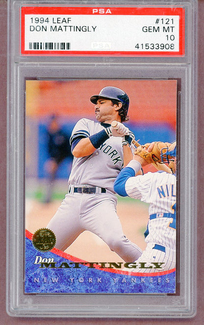 1994 Leaf #121 Don Mattingly Yankees PSA 10 GEM MINT 561417