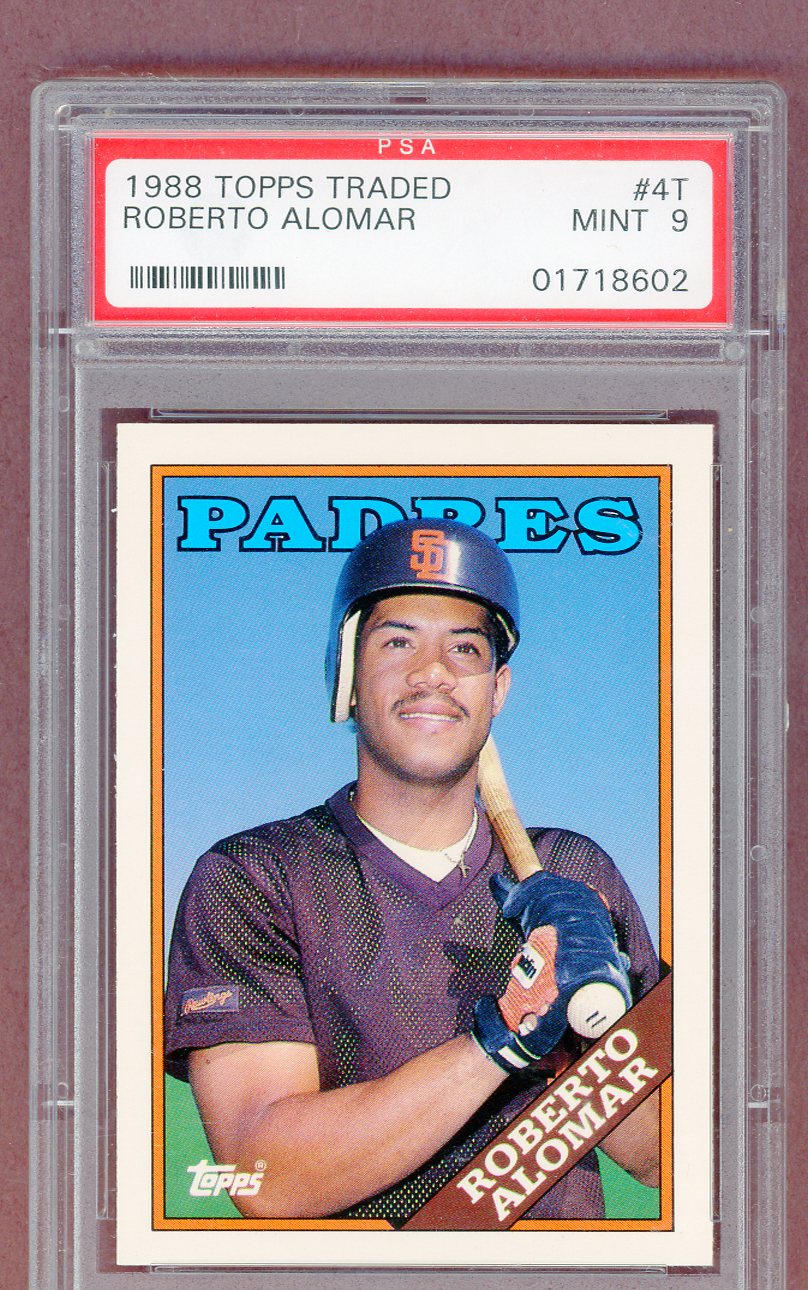 1988 Topps Traded #004T Roberto Alomar Padres PSA 9 MINT 561423