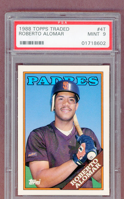 1988 Topps Traded #004T Roberto Alomar Padres PSA 9 MINT 561423