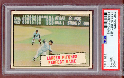 1961 Topps Baseball #402 Don Larsen IA Yankees PSA 8 NM/MT 561426