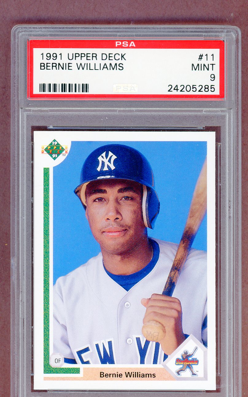 1991 Upper Deck #011 Bernie Williams Yankees PSA 9 MINT 561428