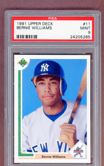 1991 Upper Deck #011 Bernie Williams Yankees PSA 9 MINT 561428