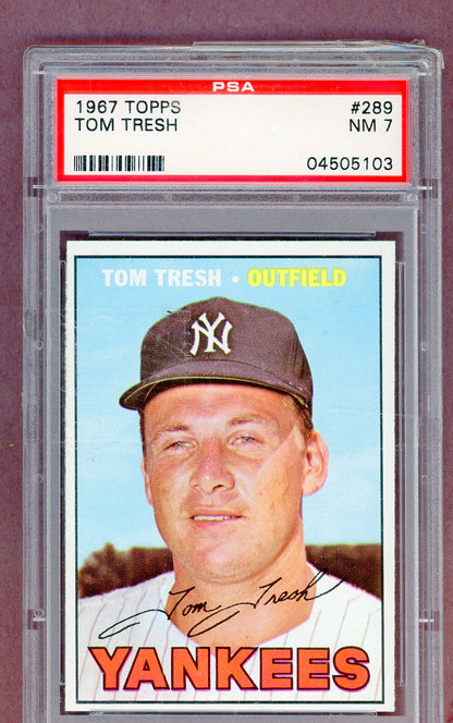 1967 Topps Baseball #289 Tom Tresh Yankees PSA 7 NM 561432