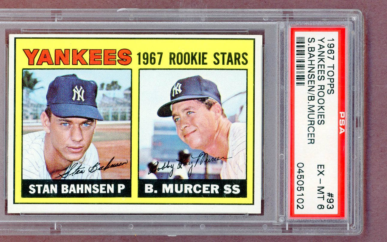 1967 Topps Baseball #093 Bobby Murcer Yankees PSA 6 EX-MT 561443