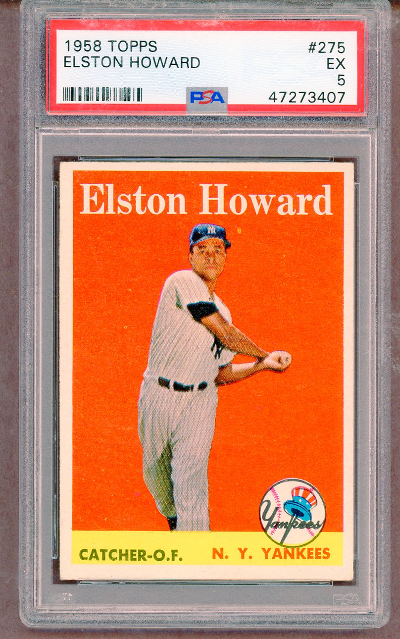 1958 Topps Baseball #275 Elston Howard Yankees PSA 5 EX 561462