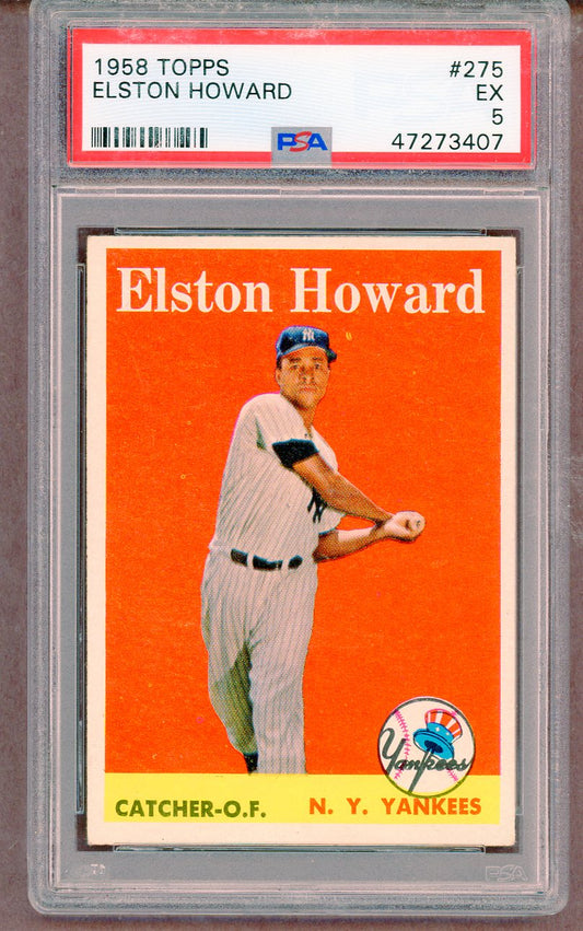 1958 Topps Baseball #275 Elston Howard Yankees PSA 5 EX 561462