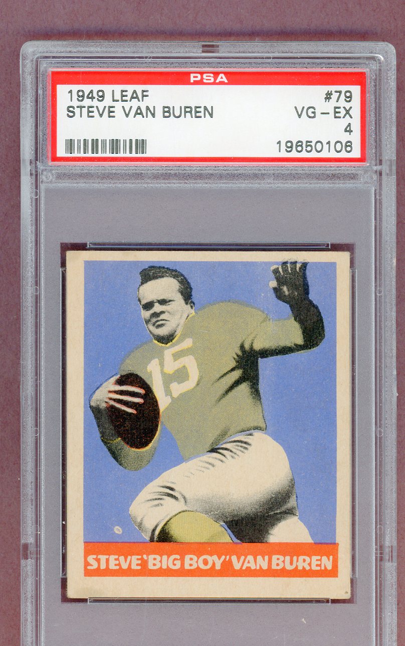 1949 Leaf Football #079 Steve Van Buren Eagles PSA 4 VG-EX 561468