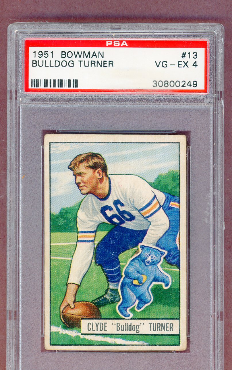 1951 Bowman Football #013 Bulldog Turner Bears PSA 4 VG-EX 561479