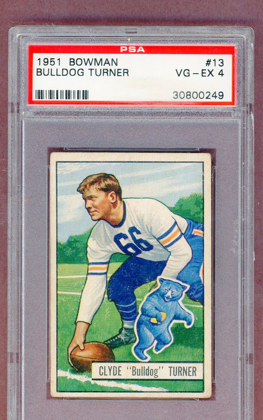 1951 Bowman Football #013 Bulldog Turner Bears PSA 4 VG-EX 561479
