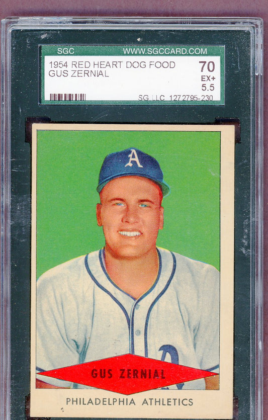 1954 Red Heart Gus Zernial A's SGC 5.5 EX+ 561483