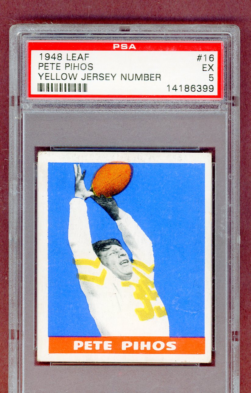 1948 Leaf Football #016 Pete Pihos Eagles PSA 5 EX 561491