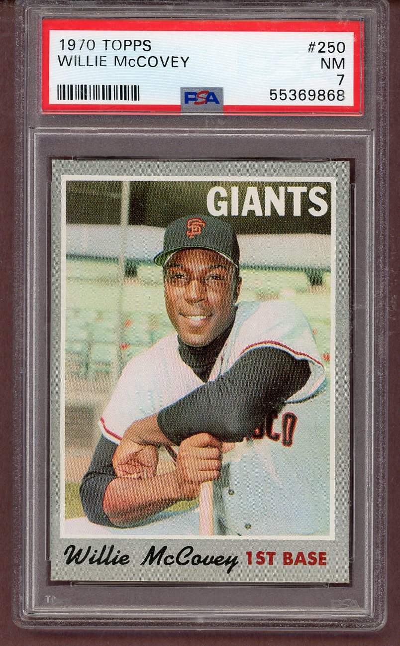 1970 Topps Baseball #250 Willie McCovey Giants PSA 7 NM 561493