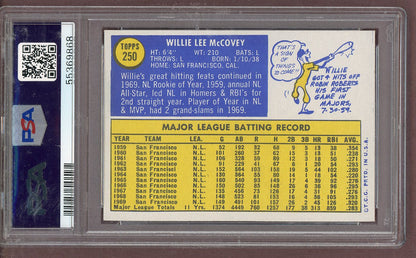 1970 Topps Baseball #250 Willie McCovey Giants PSA 7 NM 561493
