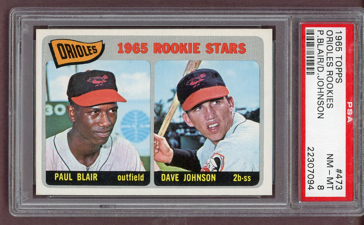 1965 Topps Baseball #473 Davey Johnson Orioles PSA 8 NM/MT 561498