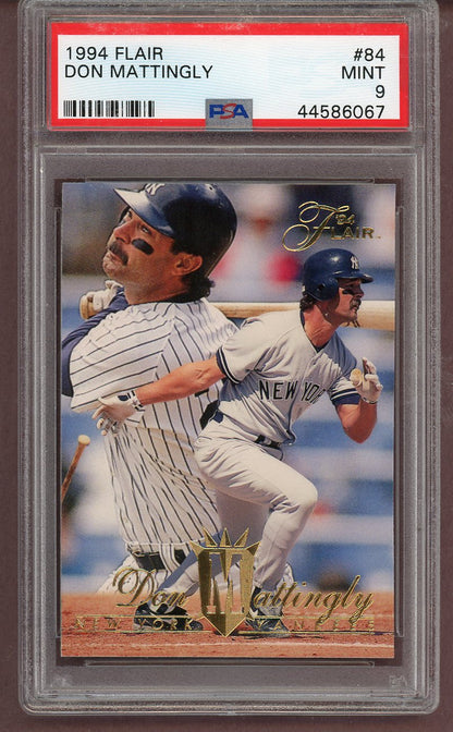 1994 Flair #084 Don Mattingly Yankees PSA 9 MINT 561502