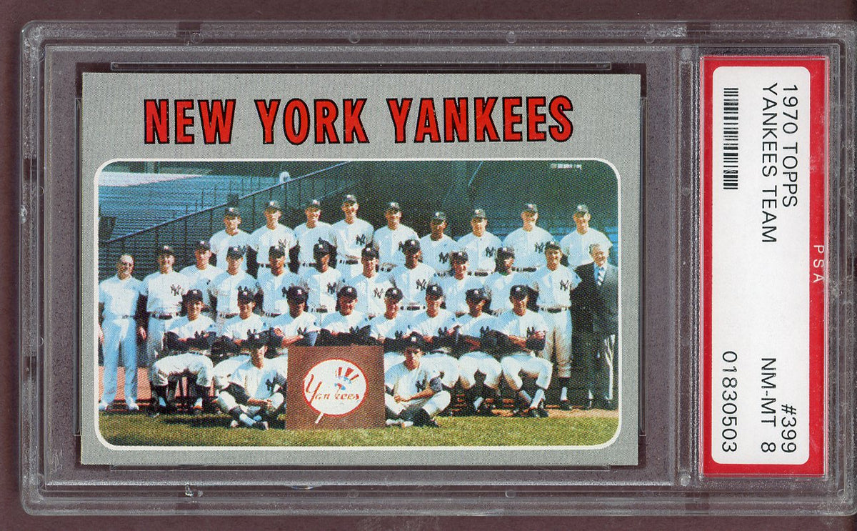 1970 Topps Baseball #399 New York Yankees Team PSA 8 NM/MT 561506
