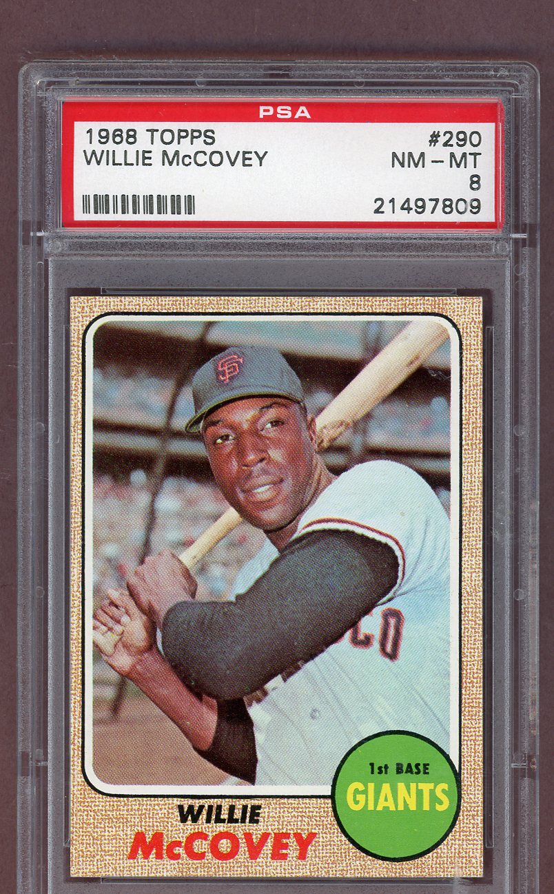 1968 Topps Baseball #290 Willie McCovey Giants PSA 8 NM/MT 561507