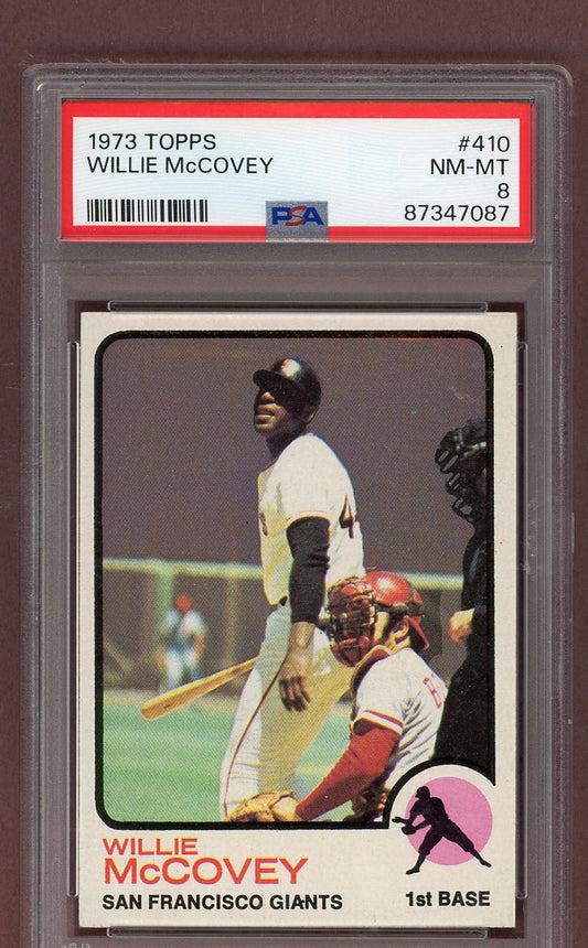 1973 Topps Baseball #410 Willie McCovey Giants PSA 8 NM/MT 561511