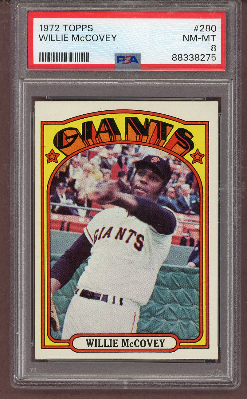 1972 Topps Baseball #280 Willie McCovey Giants PSA 8 NM/MT 561517