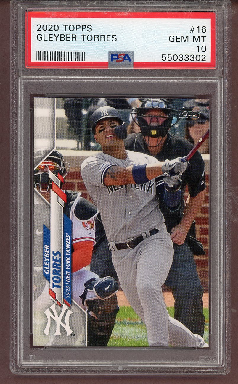 2020 Topps #016 Gleyber Torres Yankees PSA 10 GEM MINT 561522