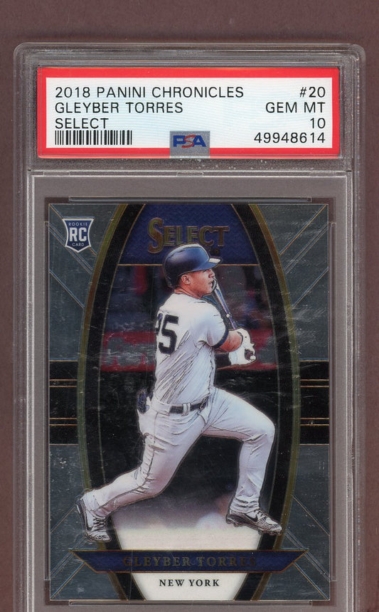 2018 Panini Chronicles #020 Gleyber Torres Yankees PSA 10 GEM MINT Select 561524