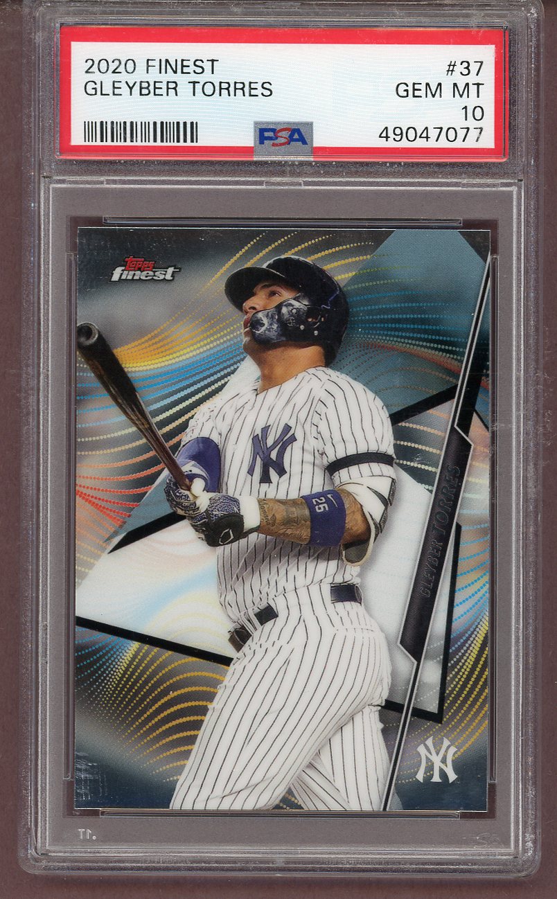 2020 Topps Finest #037 Gleyber Torres Yankees PSA 10 GEM MINT 561525