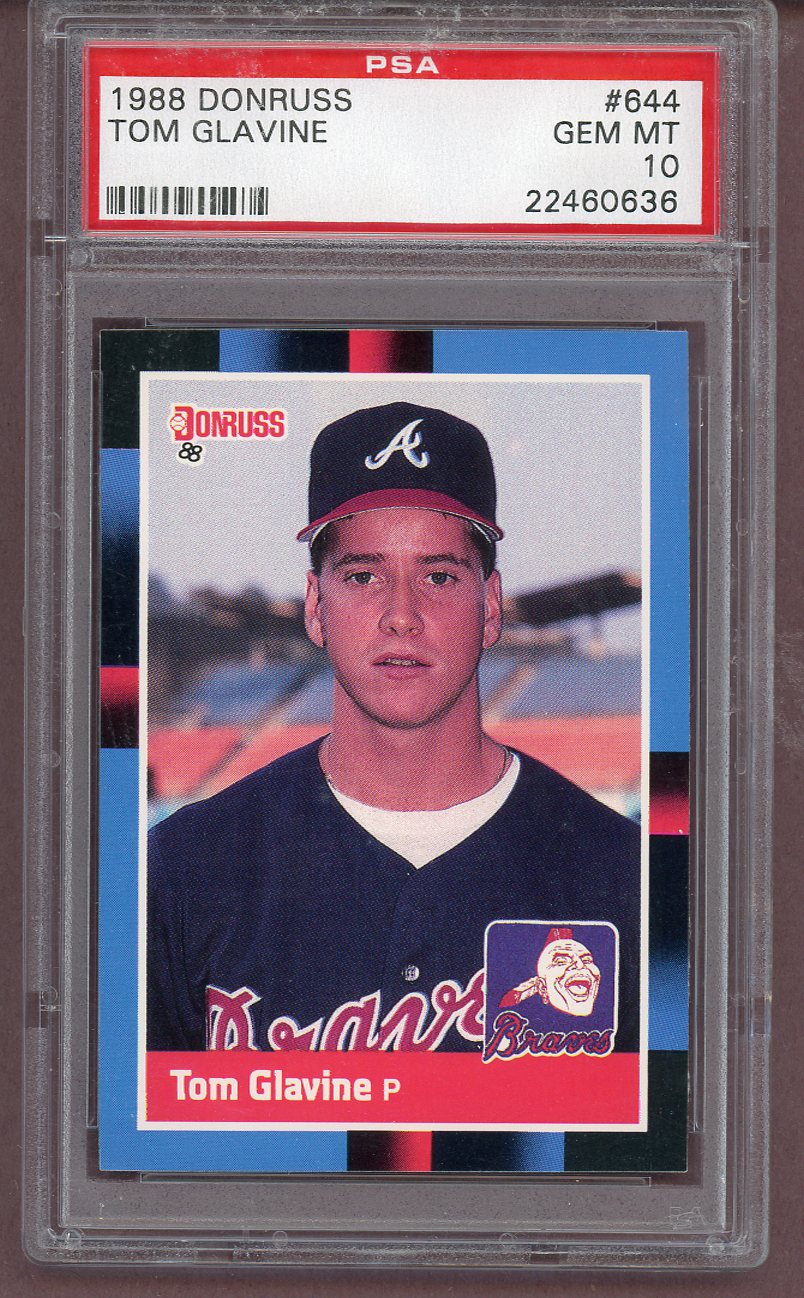 1988 Donruss #644 Tom Glavine Braves PSA 10 GEM MINT 561526