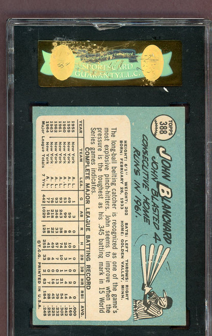 1965 Topps Baseball #388 John Blanchard Yankees SGC 6 EX-MT 561556